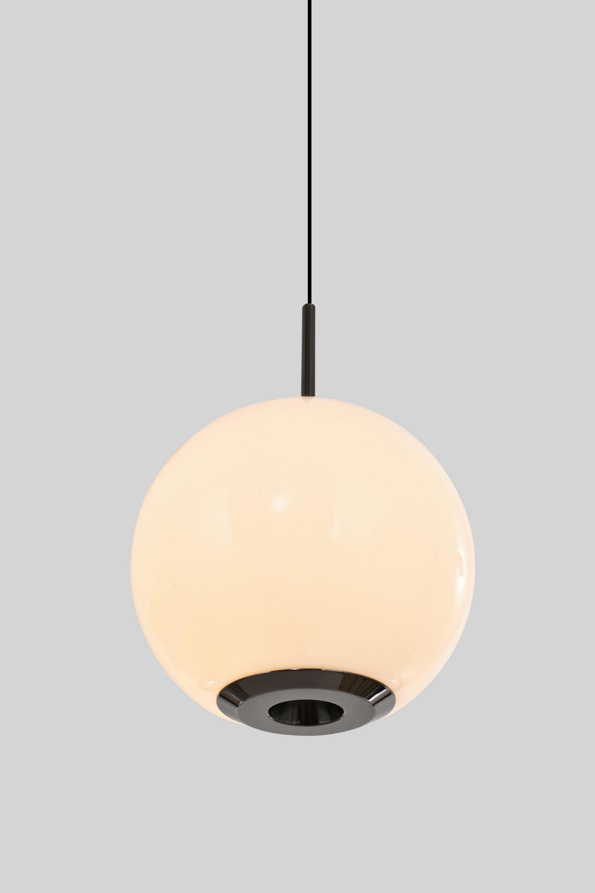 LED-HÄNGELEUCHTE Luberon 12/150/12 cm  - Schwarzchrom, Design, Glas/Kunststoff (12/150/12cm)