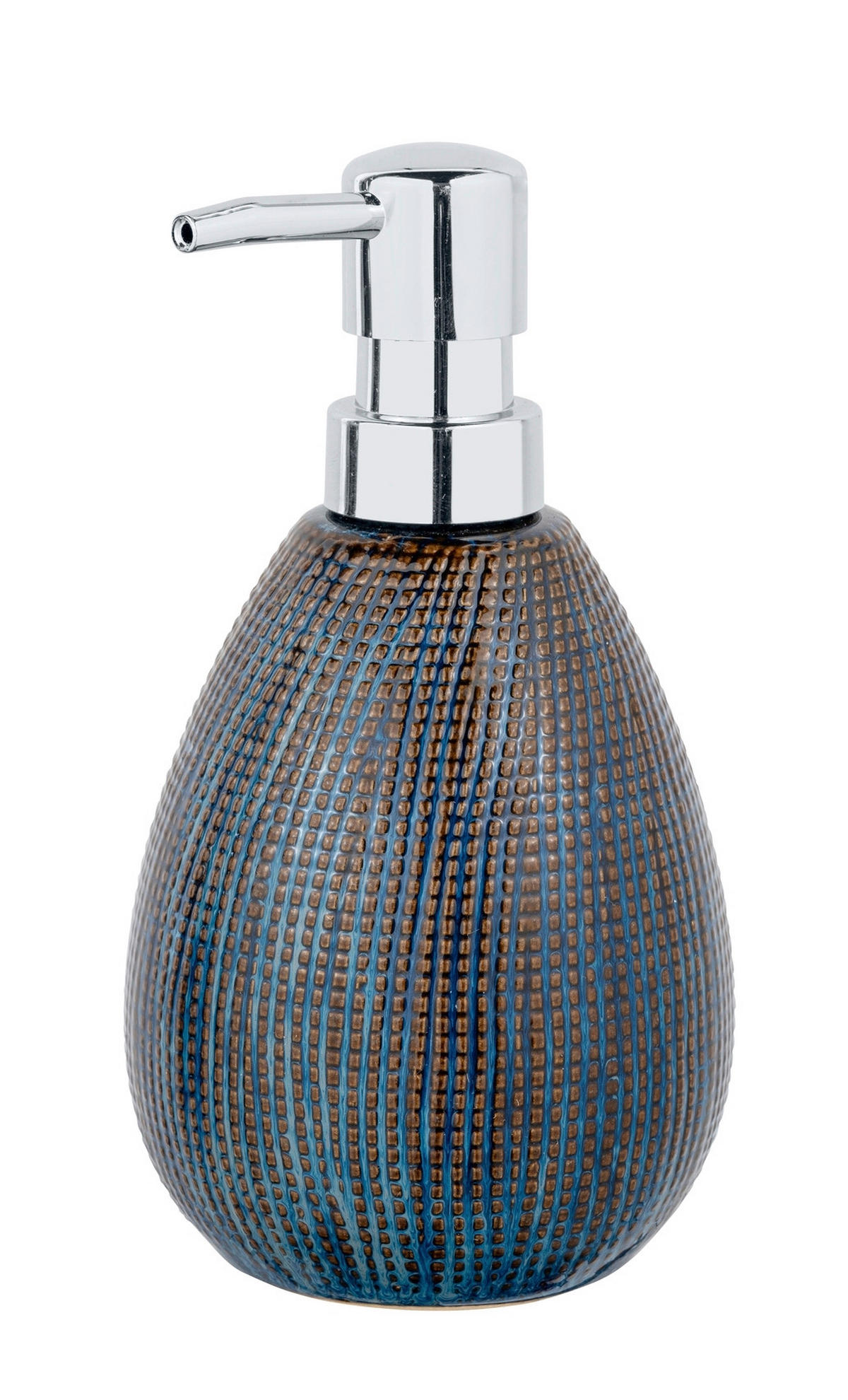 SEIFENSPENDER  - Blau/Chromfarben, KONVENTIONELL, Keramik/Kunststoff (9,5/17,5/9cm) - Schöner Wohnen