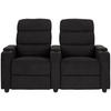 HEIMKINO-SOFA Mikrofaser Anthrazit  - Anthrazit/Schwarz, KONVENTIONELL, Kunststoff/Textil (164/107/90cm) - MID.YOU