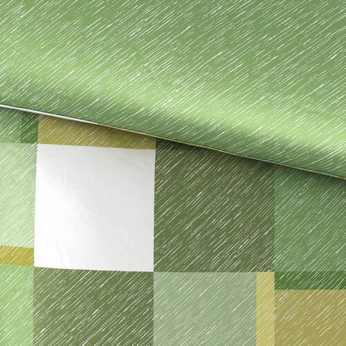 WENDEBETTWÄSCHE Satin 135/200 cm  - Grün, Design, Textil (135/200cm) - Bio:Vio