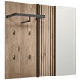 GARDEROBENPANEEL  in 109/115/29 cm  - Eichefarben, Design, Glas/Holz (109/115/29cm) - Johann Jakob