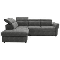 ECKSOFA  in Mikrofaser Grau  224/254 cm  - Schwarz/Grau, Design, Kunststoff/Textil (224/254cm) - Stylife