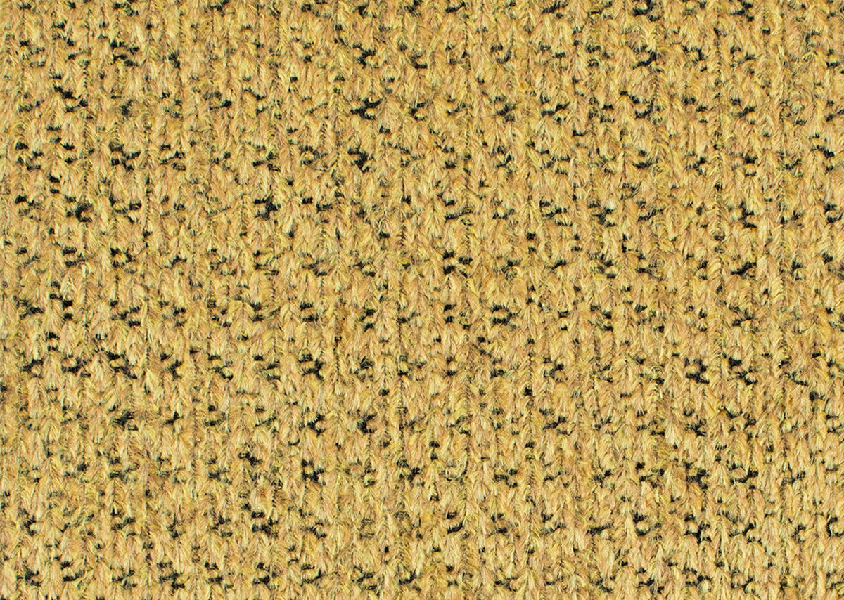 ECKSOFA Senfgelb Chenille  - Chromfarben/Senfgelb, KONVENTIONELL, Textil/Metall (227/329cm) - Carryhome