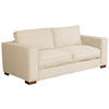 SCHLAFSOFA in Textil Creme  - Dunkelbraun/Creme, Design, Holz/Textil (203/85/99cm) - MID.YOU