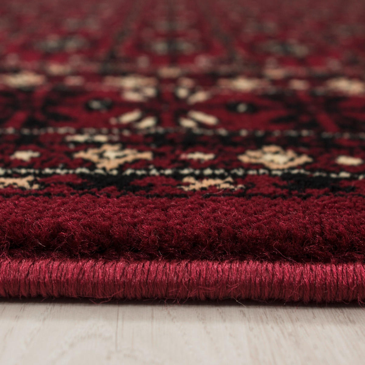 VÄVD MATTA 240/340 cm Marrakesh  - mörkröd, Klassisk, textil (240/340cm) - Novel