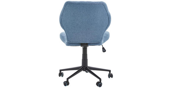 DREHSTUHL Webstoff Blau  - Blau/Schwarz, MODERN, Kunststoff/Textil (51/90-98/51cm) - Carryhome