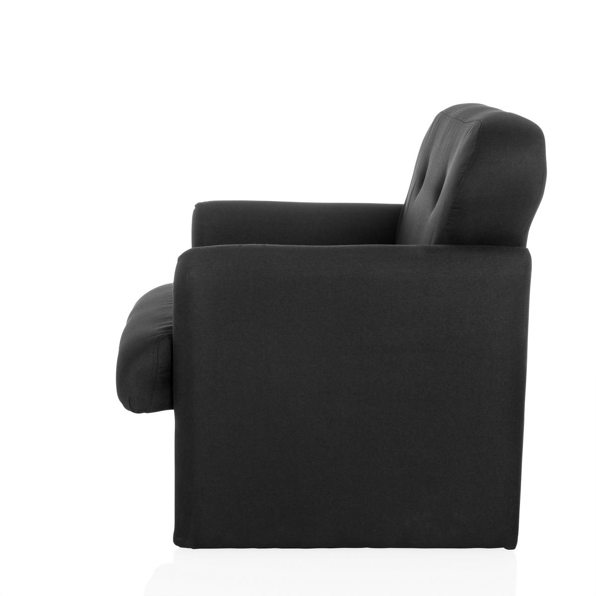 LOUNGEFÅTÖLJ  - svart, Modern, textil (66/77/74cm) - MID.YOU