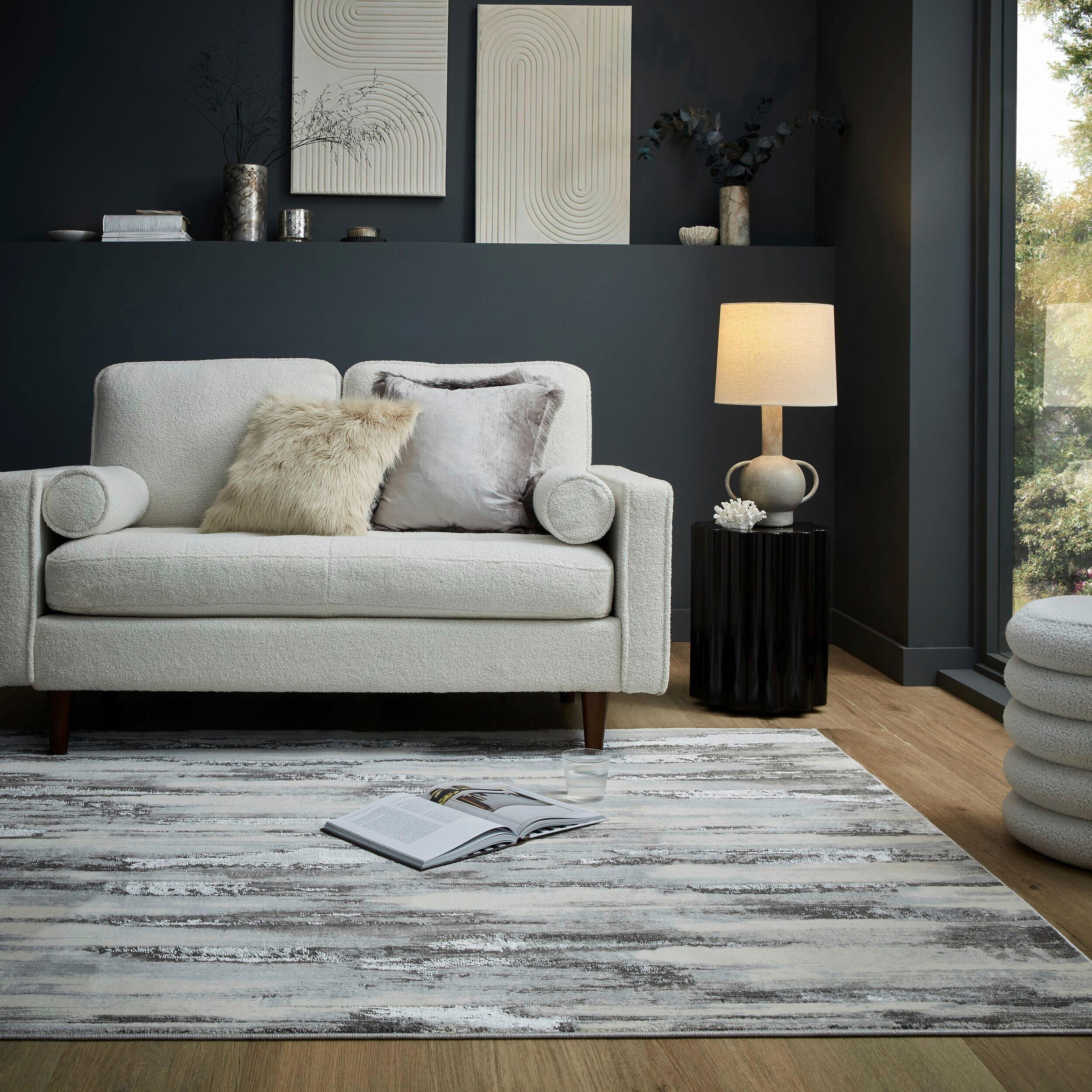 TKANÝ KOBEREC, 80/150 cm, strieborná - strieborná, Basics, textil (80/150cm)