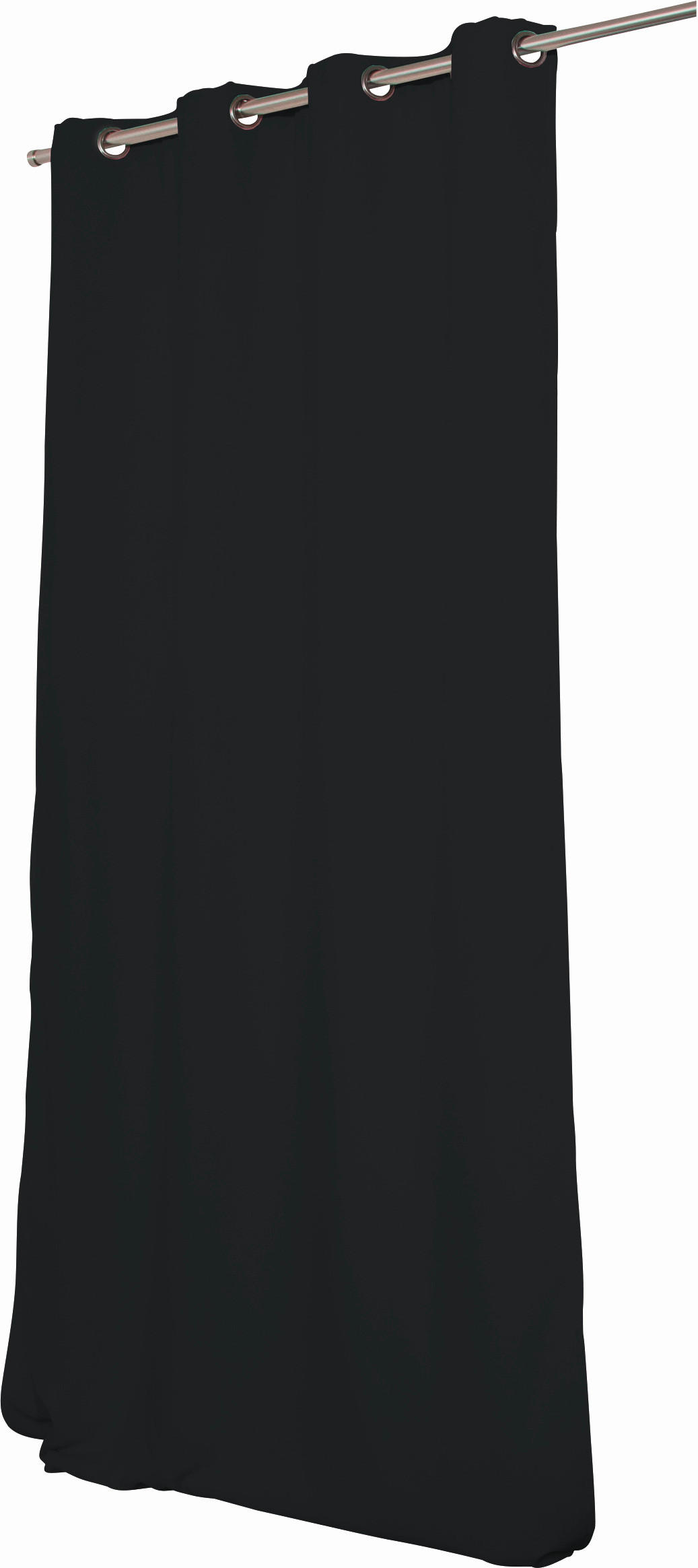 WÄRMESCHUTZVORHANG Verdunkelung  - Anthrazit, Design, Textil (145/260cm)