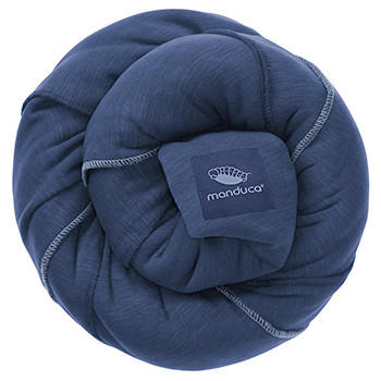 TRAGETUCH Sling  - Blau, Basics, Textil (12/22/17cm) - Wickelkinder Manduca