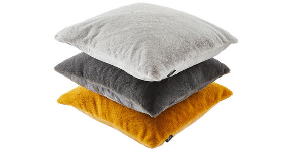 KISSENHÜLLE YUKON 48/48 cm - Anthrazit, Design, Textil (48/48cm) - Novel