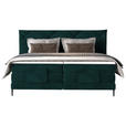 BOXSPRINGBETT 180/200 cm  in Waldgrün  - Waldgrün/Schwarz, KONVENTIONELL, Textil/Metall (180/200cm) - Esposa