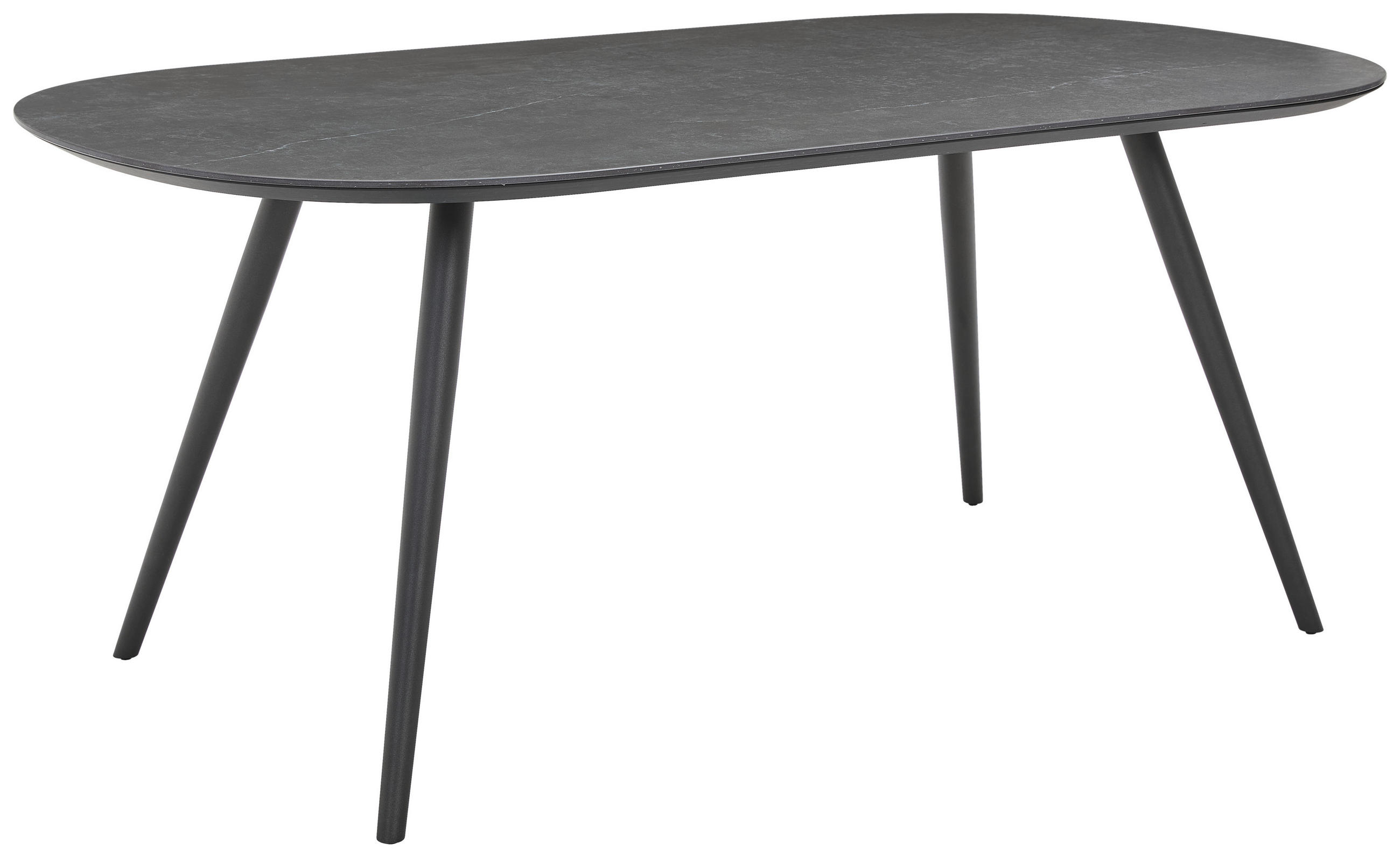 ESSTISCH in Keramik 180/100/75 cm  - Anthrazit/Grau, Design, Keramik/Metall (180/100/75cm) - Musterring