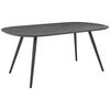 ESSTISCH in Keramik 180/100/75 cm  - Anthrazit/Grau, Design, Keramik/Metall (180/100/75cm) - Musterring