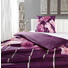 BETTWÄSCHE Satin Aubergine, Silberfarben, Zwetschgefarben 155/220 cm - Silberfarben/Aubergine, Textil (155/220cm) - NOVEL