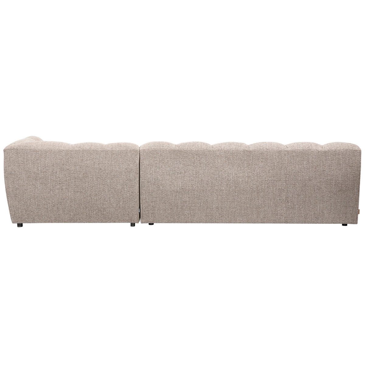 ECKSOFA Allure Braun gesteppt  - Schwarz/Braun, Design, Kunststoff/Textil (324/165cm) - Livetastic