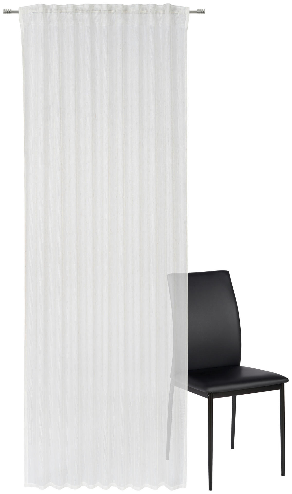 FERTIGVORHANG transparent  - Creme, Trend, Textil (140/245cm) - Esposa