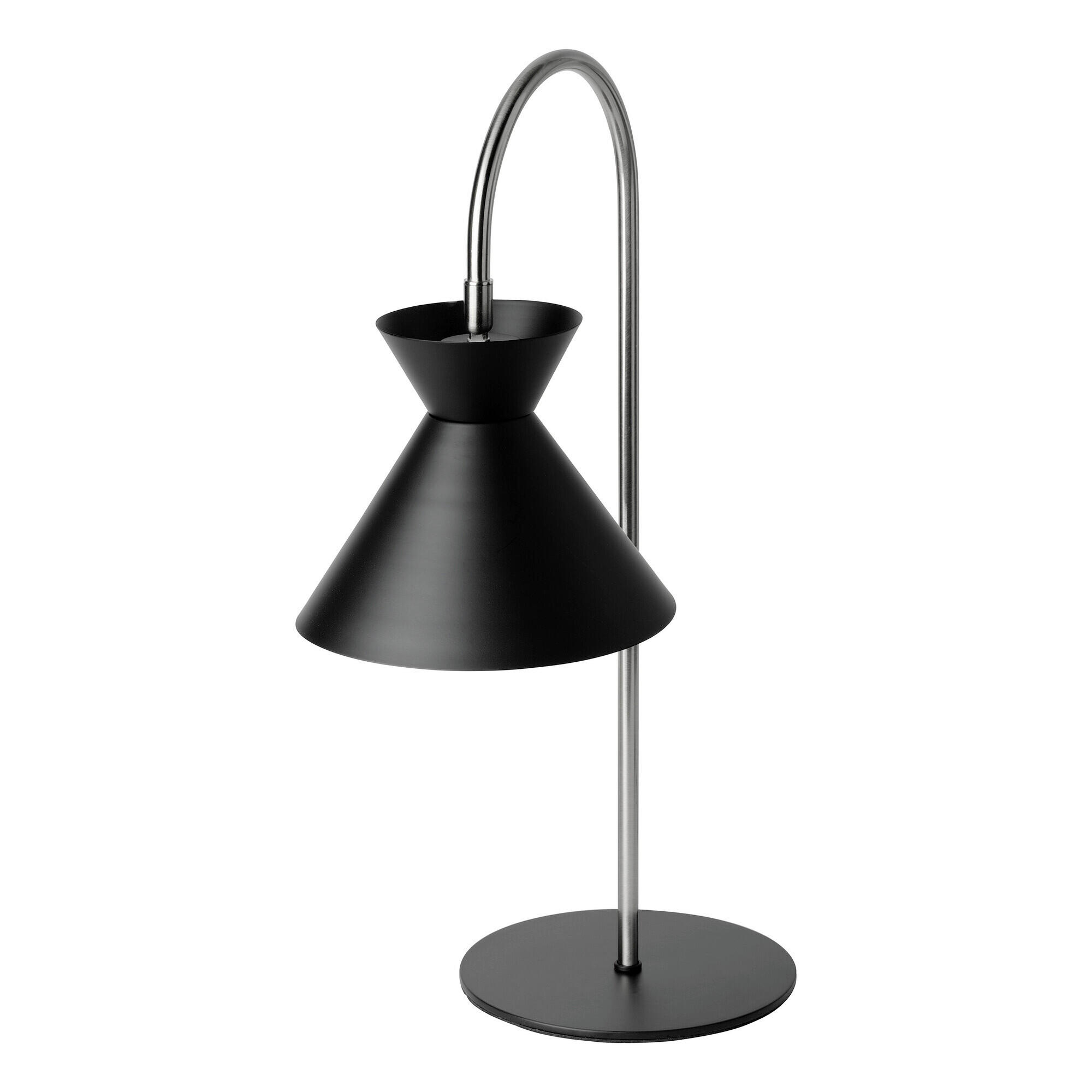 TISCHLEUCHTE 20/38/56 cm  - Schwarz, Basics, Metall (20/38/56cm) - Osram