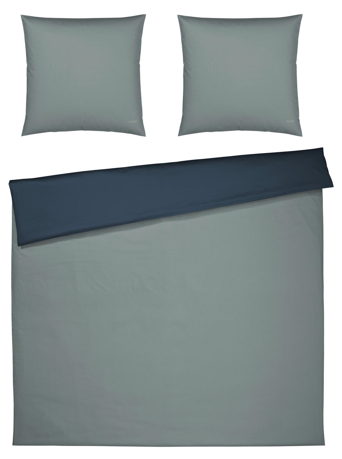 WENDEBETTWÄSCHE Joop! Micro Pattern Makosatin 200/200 cm  - Salbeigrün, Basics, Textil (200/200cm) - Joop!