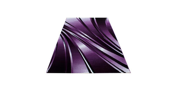 FLACHWEBETEPPICH 240/340 cm Parma Schwarz, Weiß, Violett  - Violett/Schwarz, Design, Textil (240/340cm) - Novel