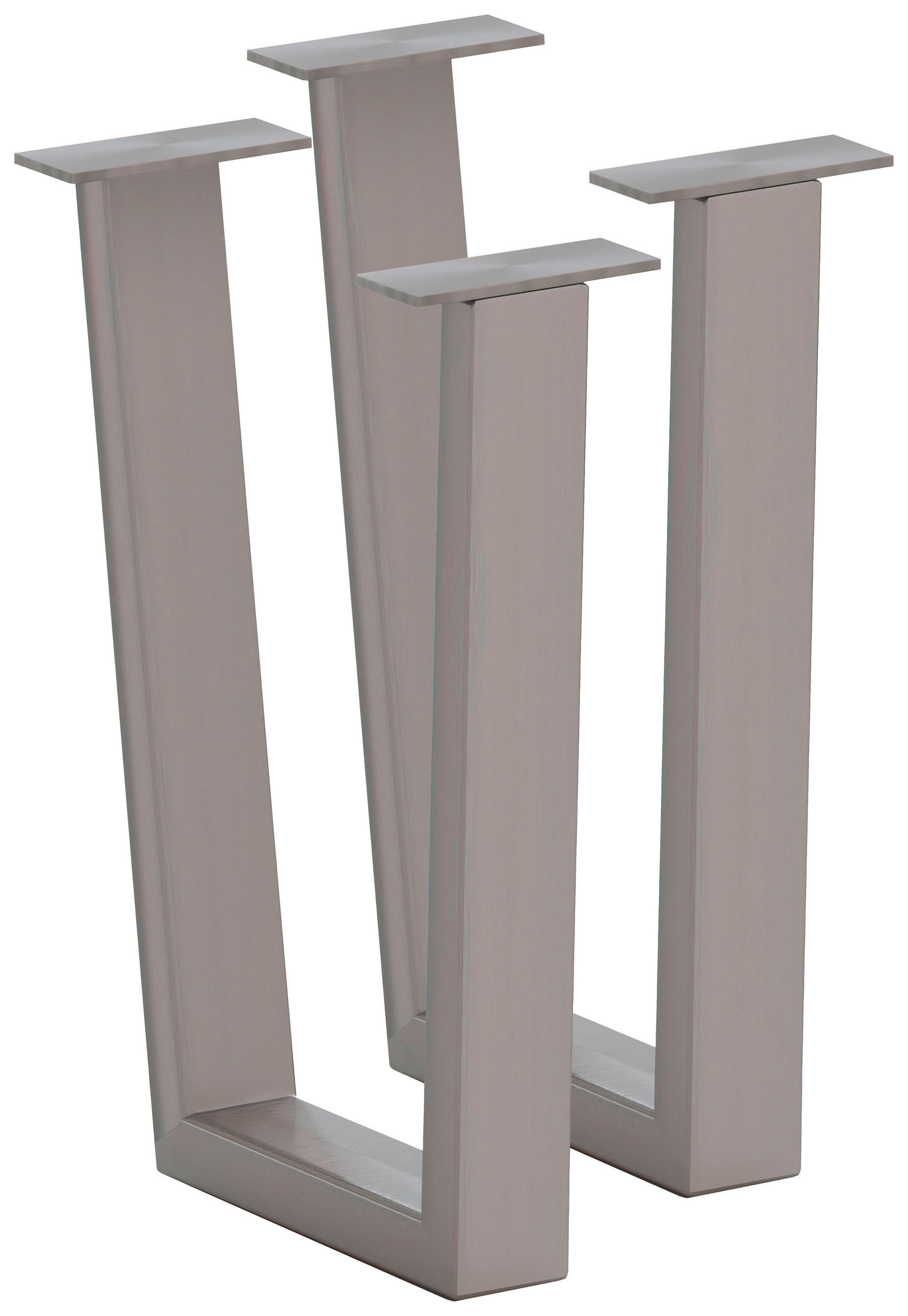 BANKGESTELL 6/45/32 cm  - Edelstahlfarben, Design, Metall (6/45/32cm) - Waldwelt