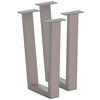 BANKGESTELL 6/45/32 cm  - Edelstahlfarben, Design, Metall (6/45/32cm) - Waldwelt