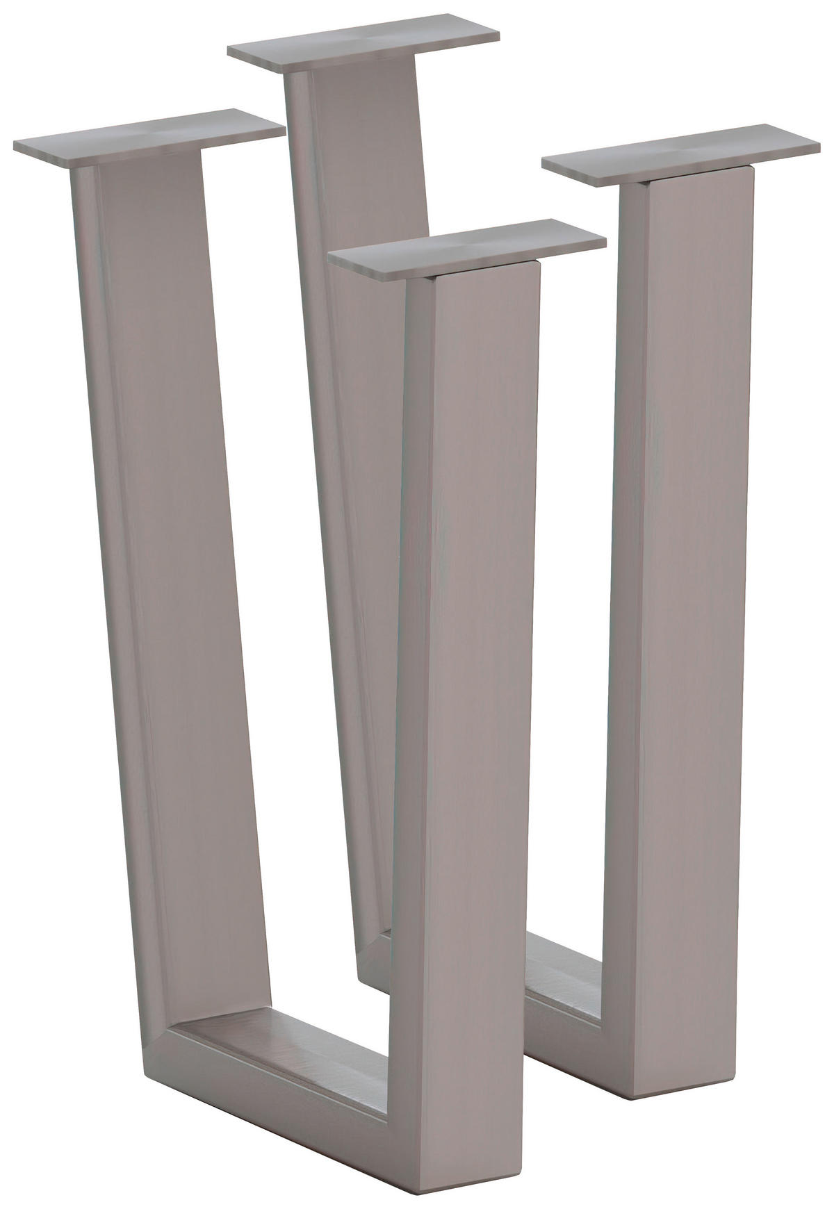 BANKGESTELL 6/45/32 cm  - Edelstahlfarben, Design, Metall (6/45/32cm) - Waldwelt
