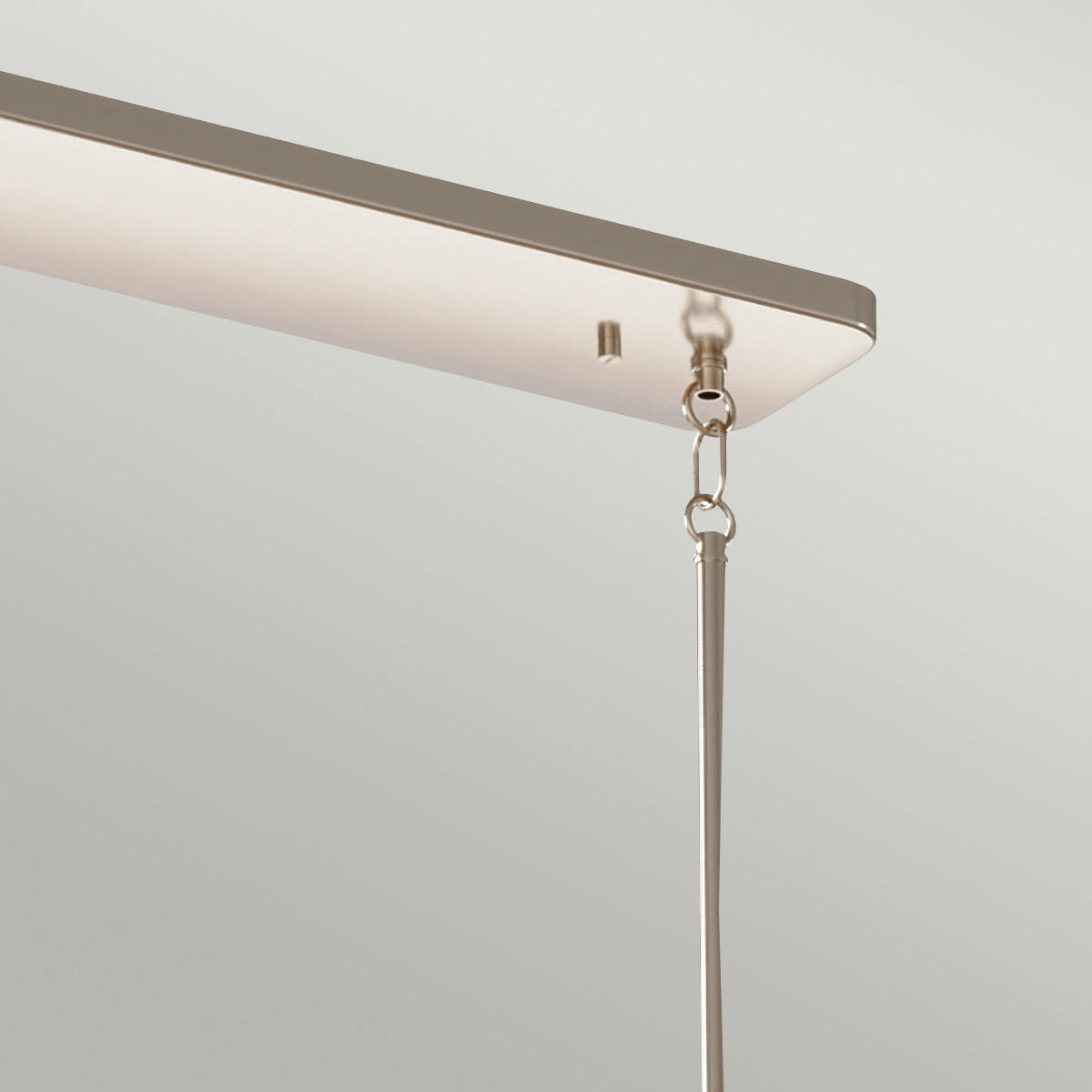 KRONLEUCHTER 113.7/55.8/32.5 cm    - Nickelfarben, Konventionell, Glas/Metall (113.7/55.8/32.5cm) - Elstead Lighting