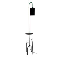 STEHLEUCHTE 25/34/175 cm    - Schwarz, KONVENTIONELL, Metall (25/34/175cm)