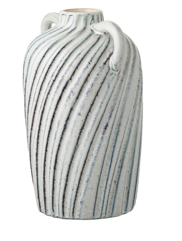 VASE Vase  - Blau/Weiß, Basics, Keramik (14/15,5/22cm)