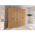 DREHTÜRENSCHRANK in Eichefarben - Eichefarben, Design, Holzwerkstoff/Kunststoff (251/223/60cm) - Novel