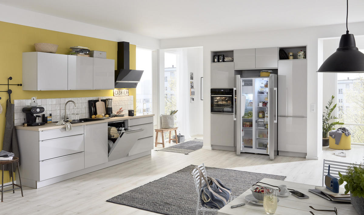 KUCHYNĚ NA MÍRU DK305 - šedá, Design, kompozitní dřevo - Dieter Knoll