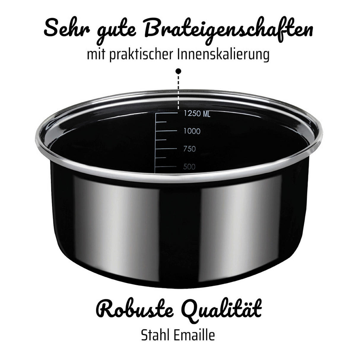 KOCHTOPFSET Black Star 4-teilig  - Schwarz Hochglanz, Basics, Metall - GSW