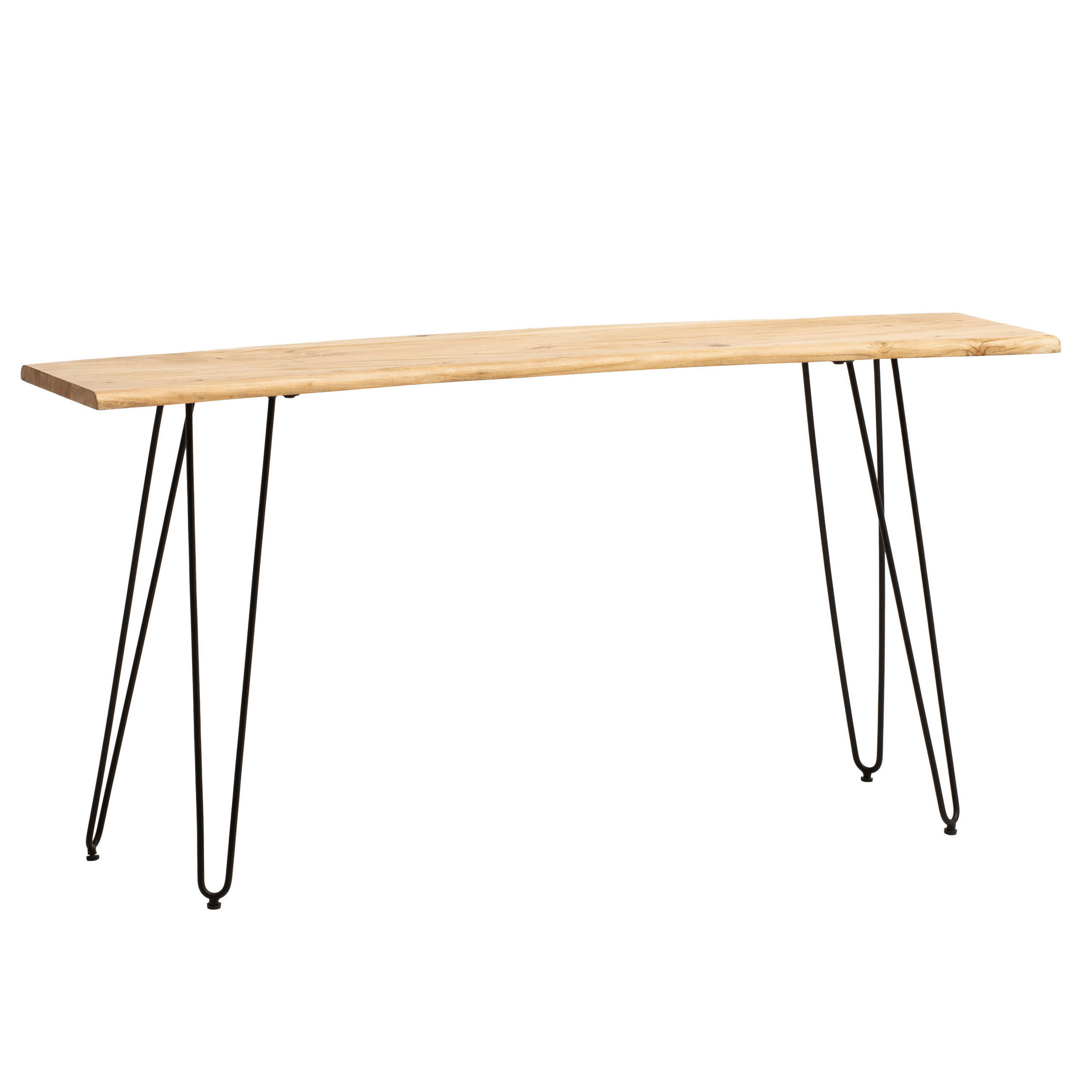 SKRIVBORD 150/36/75 cm  i akaciefärgad  - svart/akaciefärgad, Design, metall/trä (150/36/75cm) - MID.YOU