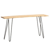 SCHREIBTISCH 150/36/75 cm  in Akaziefarben  - Schwarz/Akaziefarben, Design, Holz/Metall (150/36/75cm) - MID.YOU