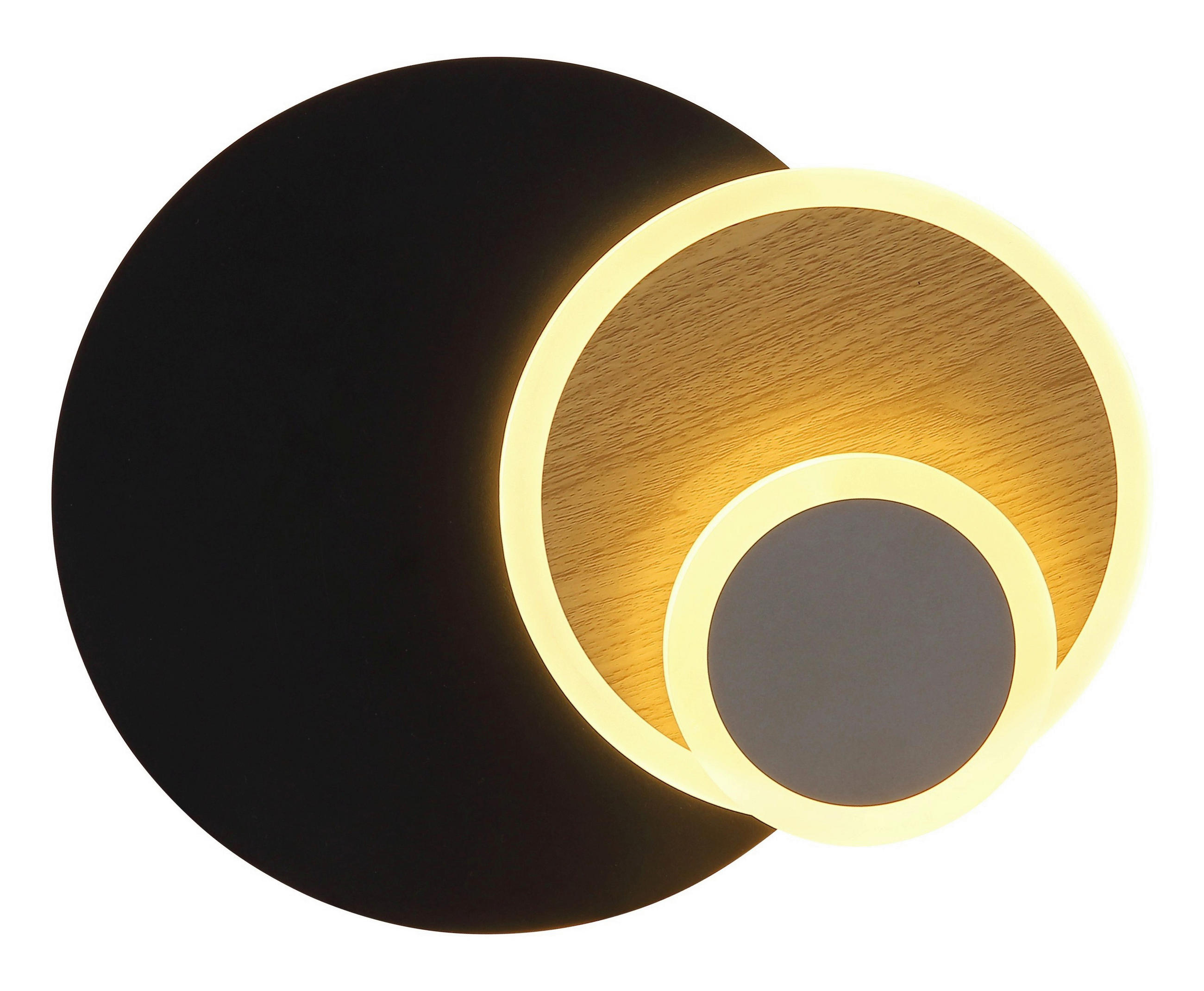 LED-WANDLEUCHTE 23/30 cm   - Anthrazit/Schwarz, Design, Kunststoff/Metall (23/30cm) - Globo