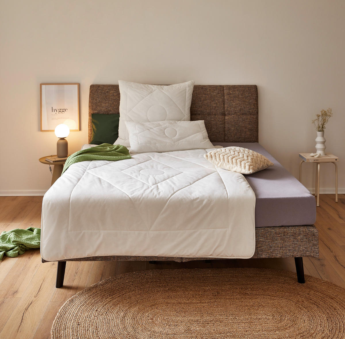 GANZJAHRESDECKE  NIDRA  135/200 cm   - Naturfarben, KONVENTIONELL, Kunststoff/Textil (135/200cm) - Sleeptex