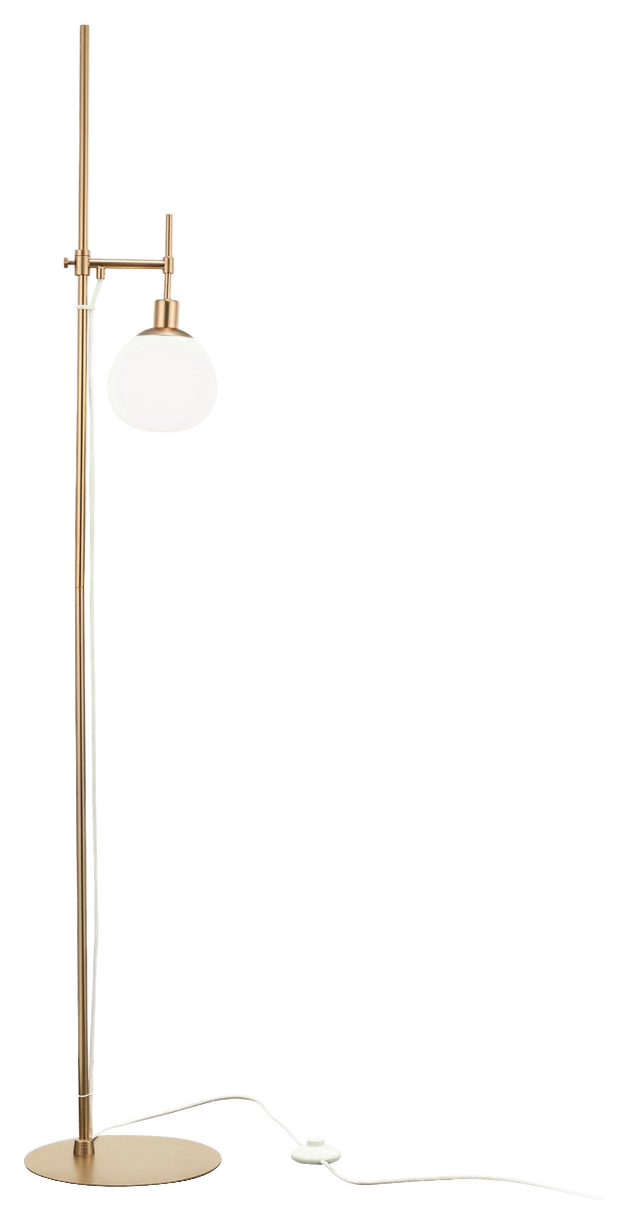 GOLVLAMPA  25/155/25 cm   - mässingsfärgad, Basics, metall/glas (25/155/25cm) - MAYTONI