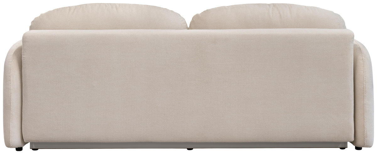 SCHLAFSOFA ROMA  mit Struktur Beige  - Beige/Schwarz, Design, Textil (230/90/105cm) - MID.YOU