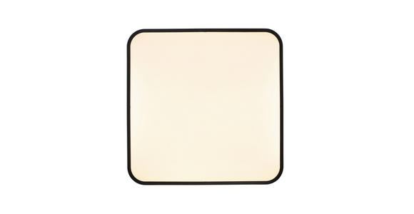 LED-DECKENLEUCHTE 43/43/5,5 cm - Schwarz/Weiß, Basics, Kunststoff/Metall (43/43/5,5cm) - Novel