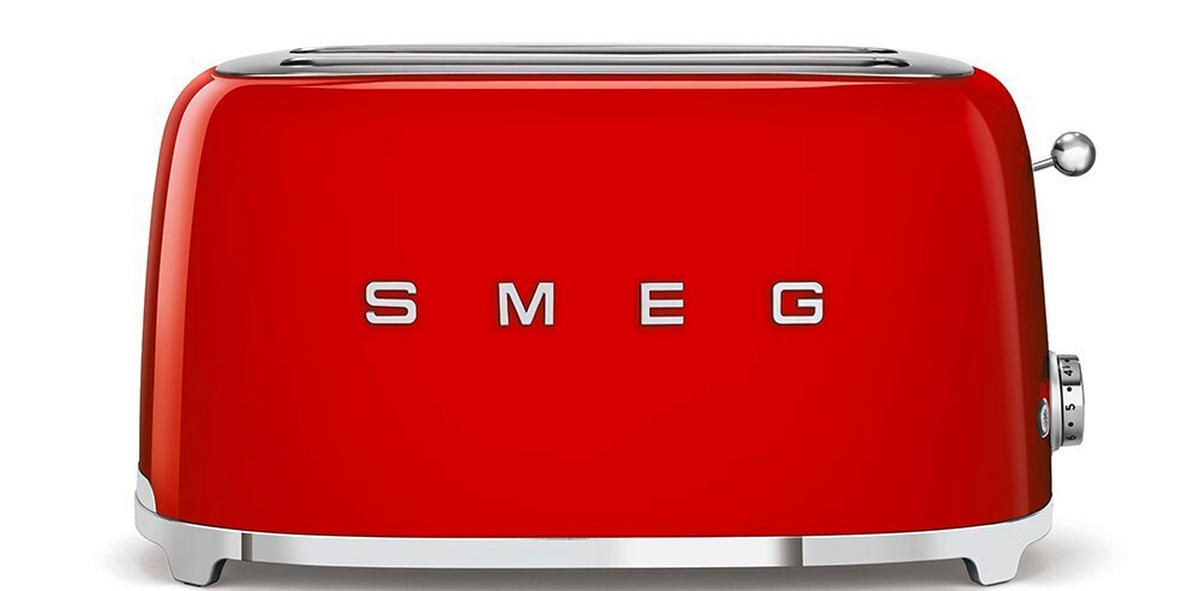 TOASTER 50's Style  - Rot, Trend, Metall (41.0/21.5/20.8cm) - SMEG