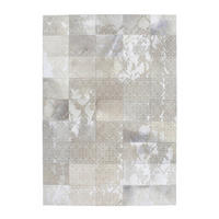 FLACHWEBETEPPICH  Wohnzimmer 125/180 cm Silberfarben rechteckig  - Silberfarben, Design, Leder/Textil (125/180cm) - Novel