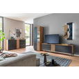 WOHNWAND  in Anthrazit, Wildeiche  277/200/45 cm  - Wildeiche/Anthrazit, Design, Glas/Holz (277/200/45cm) - Moderano