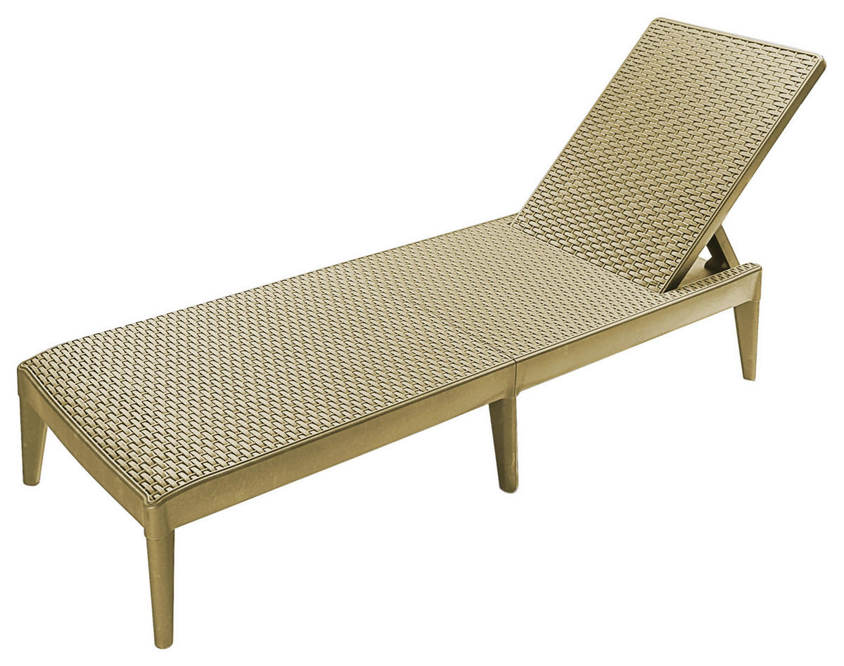 SONNENLIEGE 180/29/60 cm  - Cappuccino, Basics, Kunststoff (180/29/60cm)