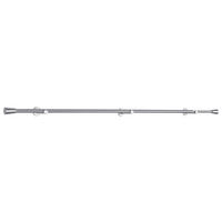VORHANGSTANGENSET 100-190 cm  - Edelstahlfarben, Design, Metall (100-190cm) - Homeware