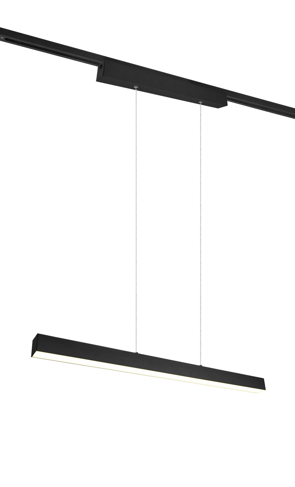 SCHIENENSYSTEM-HÄNGELEUCHTE - Schwarz, Basics, Metall (90/180/5cm) - Trio Leuchten