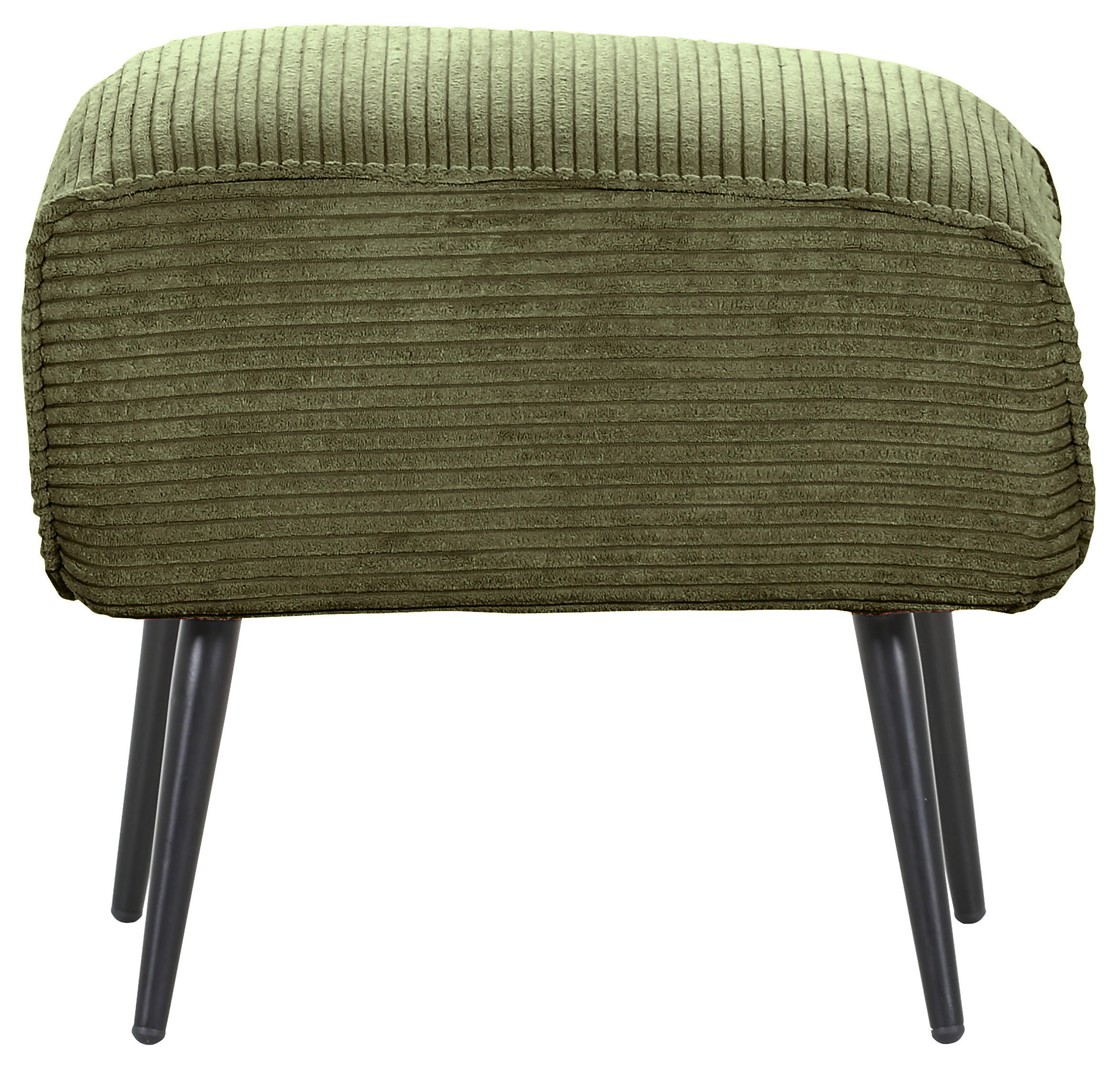 HOCKER in Textil Grün  - Schwarz/Grün, Design, Textil/Metall (60/49/53cm) - Landscape