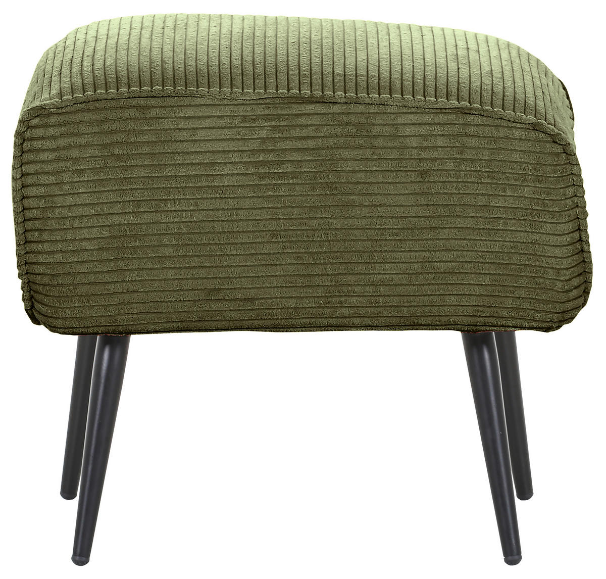 HOCKER in Textil Grün  - Schwarz/Grün, Design, Textil/Metall (60/49/53cm) - Landscape