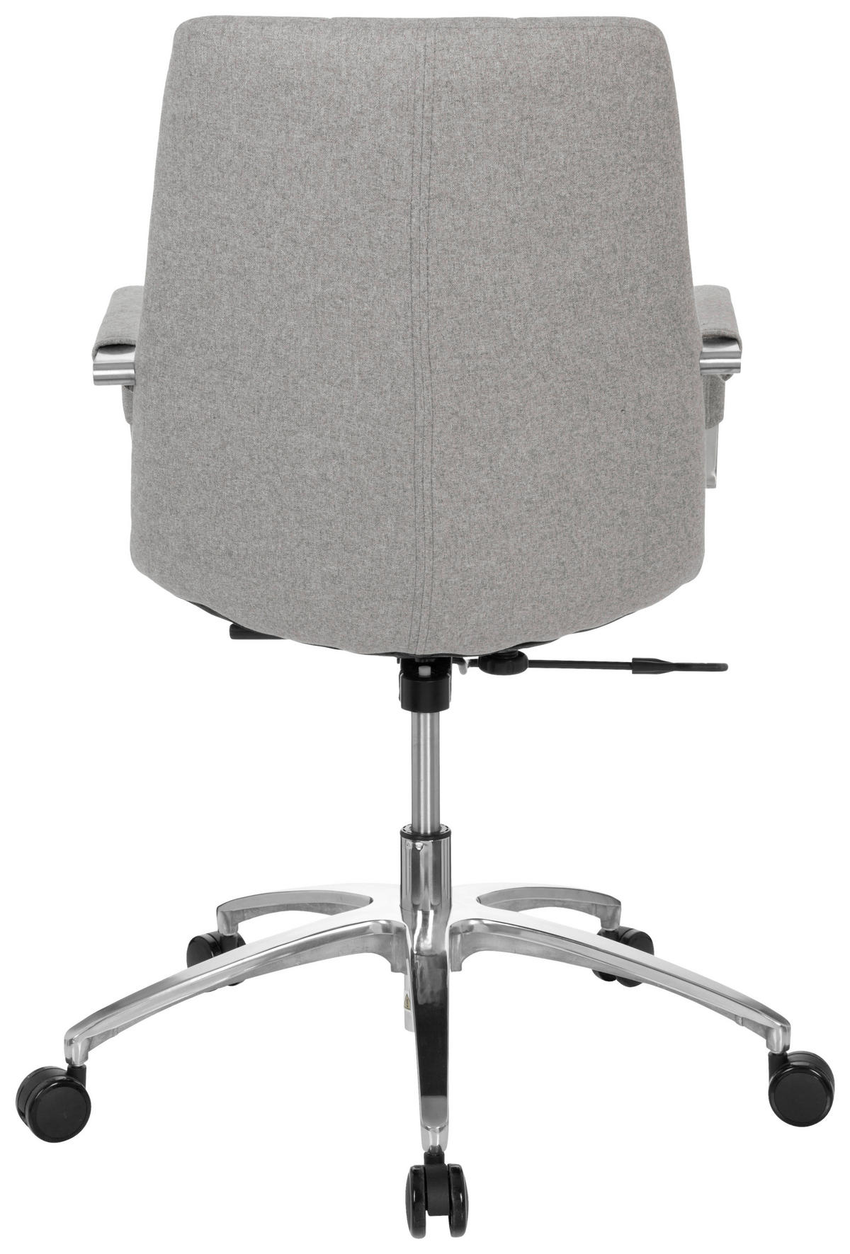 OTOČNÁ ŽIDLE, plochá tkanina, barvy stříbra, světle šedá - barvy stříbra/světle šedá, Moderní, kov/textil (58/102/60cm) - MID.YOU