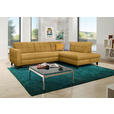 ECKSOFA in Webstoff Currygelb  297/216 cm  - Currygelb/Schwarz, Design, Holz/Textil (297/216cm) - Xora